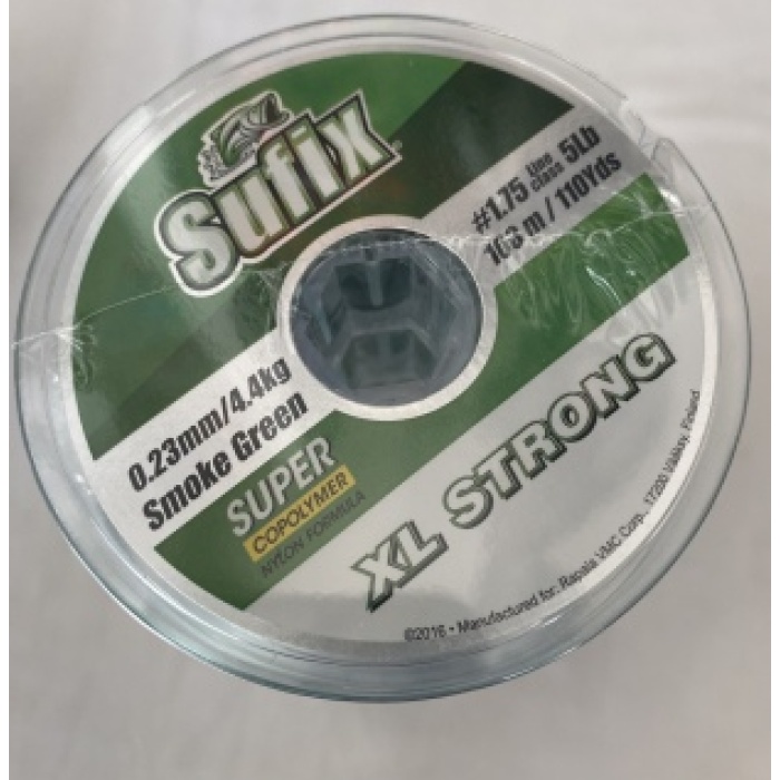 SUFİX 0.23 MM 100 METRE SMOKE GREEN XL STRONG AÇIK YEŞİL RENK MONOFİLAMENT MİSİNA