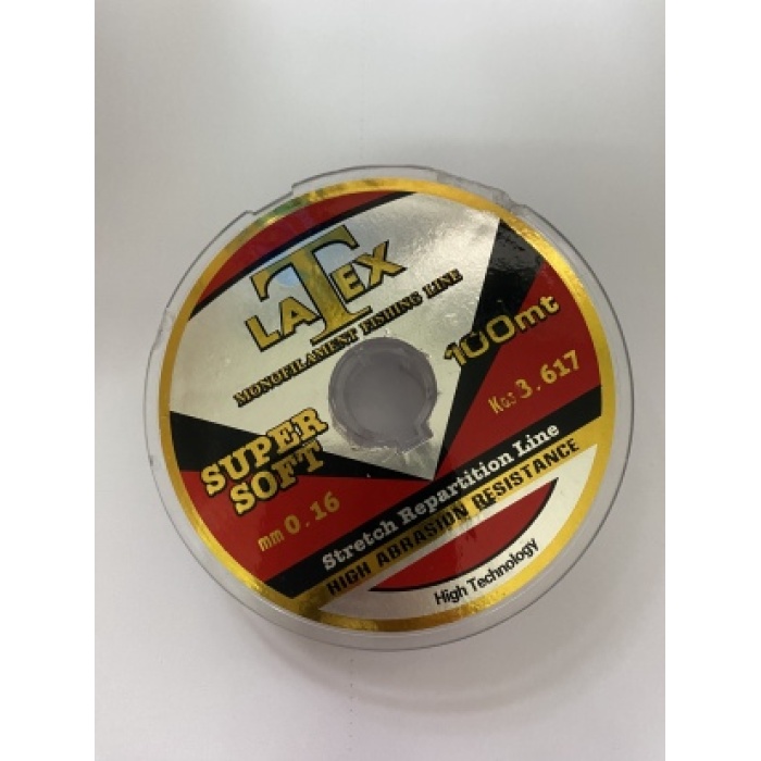 LATEX SUPER SOFT 0.16 MM 100 METRE MONOFİLAMENT MİSİNA