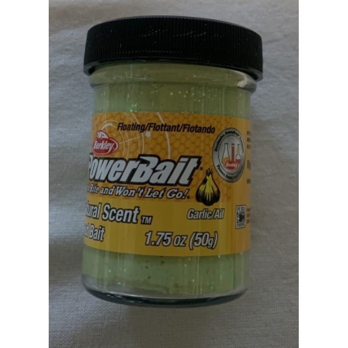 BERKLEY POWERBAİT 25644 GARLIC /GLTR (SARIMSAK AROMALI) AÇIK YEŞİL ALABALIK HAMURU