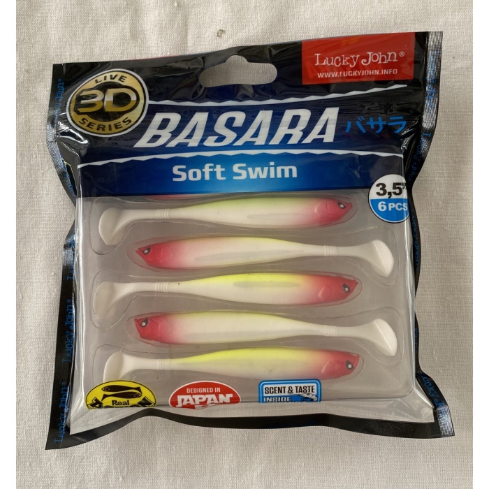 LUCKY  JOHN  BASARA 3D SOFT  SWİM  3.5 (8.89 CM )  TR005  6P SİLİKON  YEM