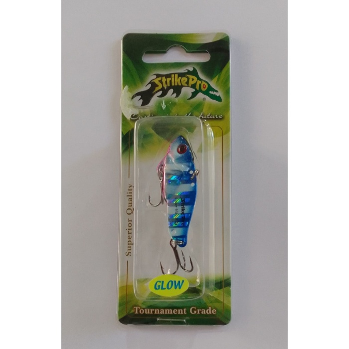 STRİKE PRO 4.5 CM VİBRASYON JİG YEM GLOW SIN50L (BLUE ZEBRA)