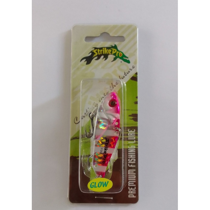 STRİKE PRO 5.5 CM VİBRASYON JİG YEM GLOW SIN049L (PINK ZEBRA)