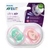 Avent Ultra Air Emzik 18+ Ay 2li Silikon - Pembe