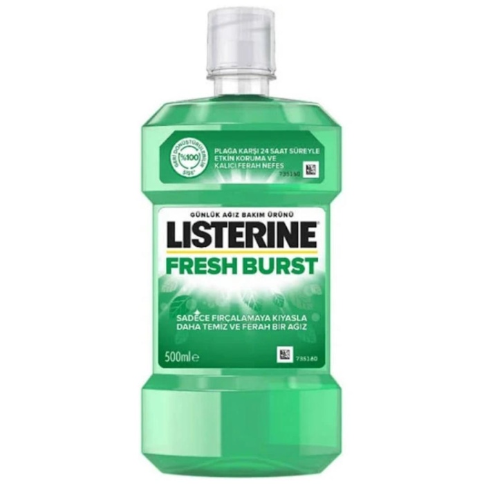 Listerine Fresh Burst Ferah Nane Ağız Bakım Suyu 500 ml