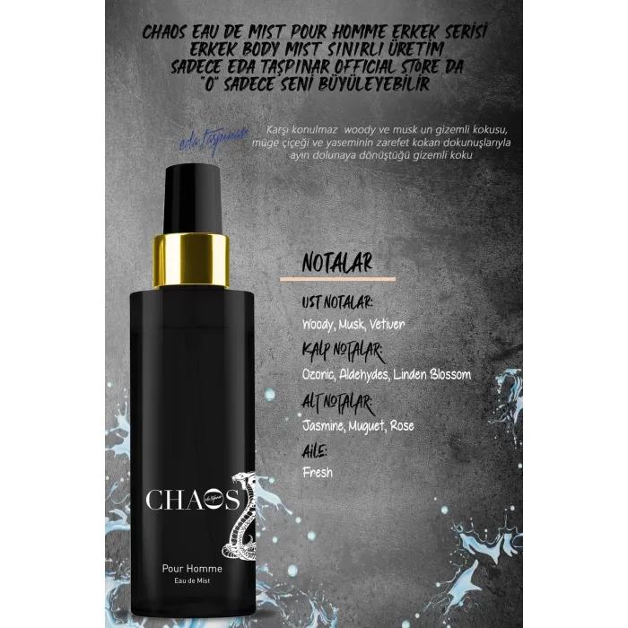 Eda Taşpınar Chaos Man Body Mist 200 ml