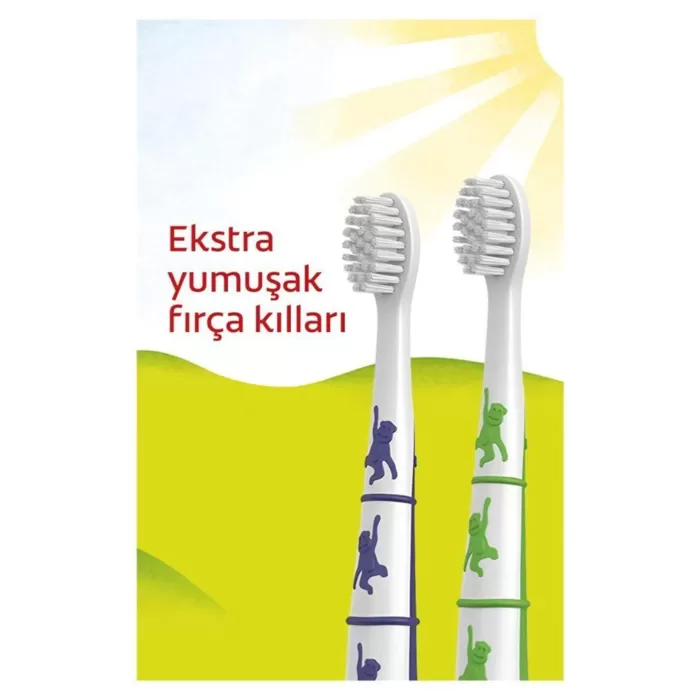 Colgate Ekstra Yumuşak 2 Yaş Çocuklar için Diş Fırçası 1+1