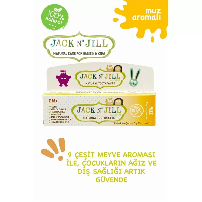 Jack And Jill Kids Doğal Diş Macunu 50 g