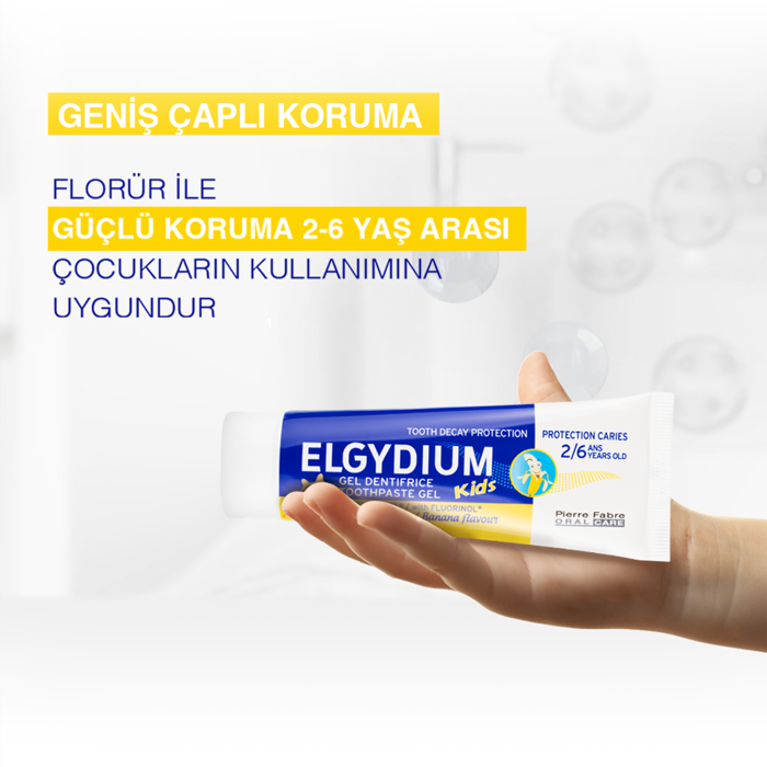 Elgydium Muz Aromalı Çocuk Diş Macunu 2-6 Yaş 50 ml