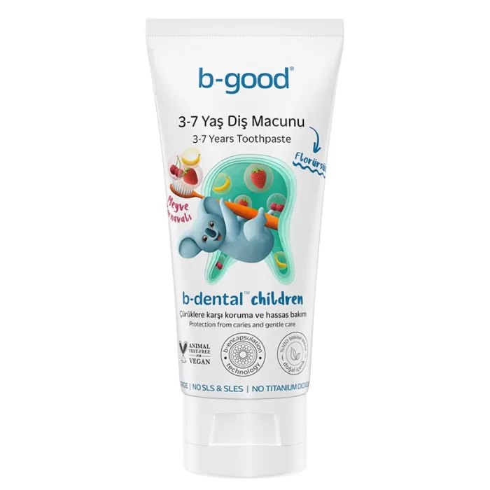 b-good b-dental 3-7 Yaş Çocuk Diş Macunu Florürsüz Meyve Karnavalı 50 ml