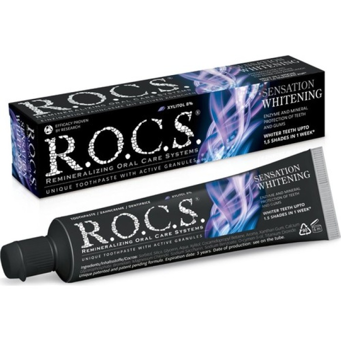 ROCS Sensation Whitening Beyazlatıcı Parlatıcı Diş Macunu 60ml