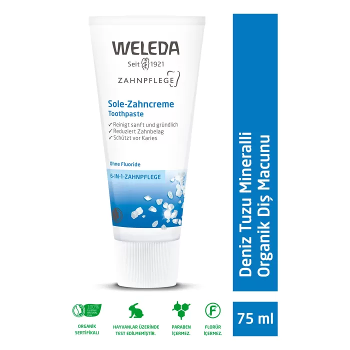 Weleda Deniz Tuzu Mineralli Organik Diş Macunu 75ml