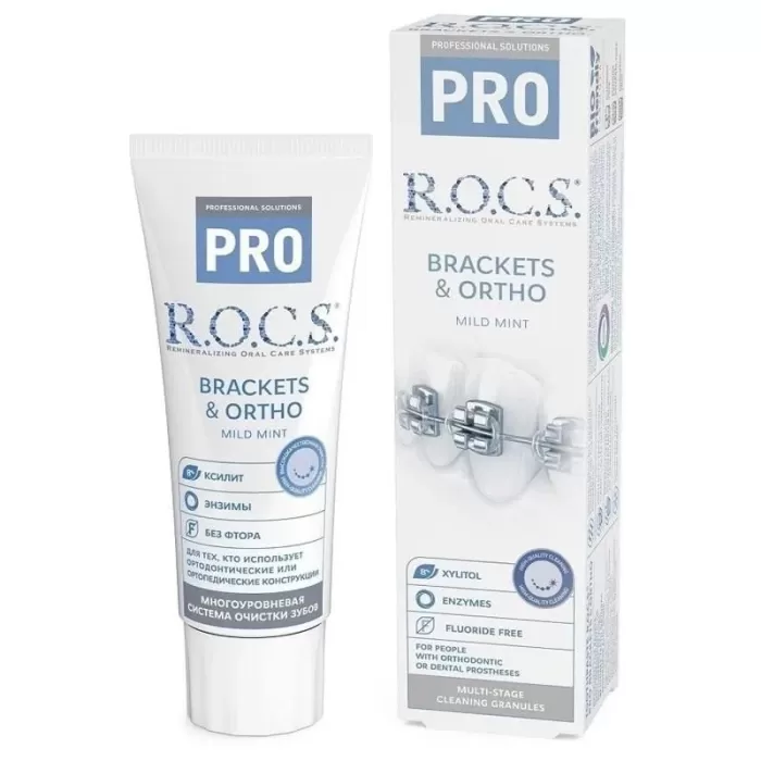 Rocs Pro Ortho-Bracket Hafif Naneli Diş Macunu 60 Ml