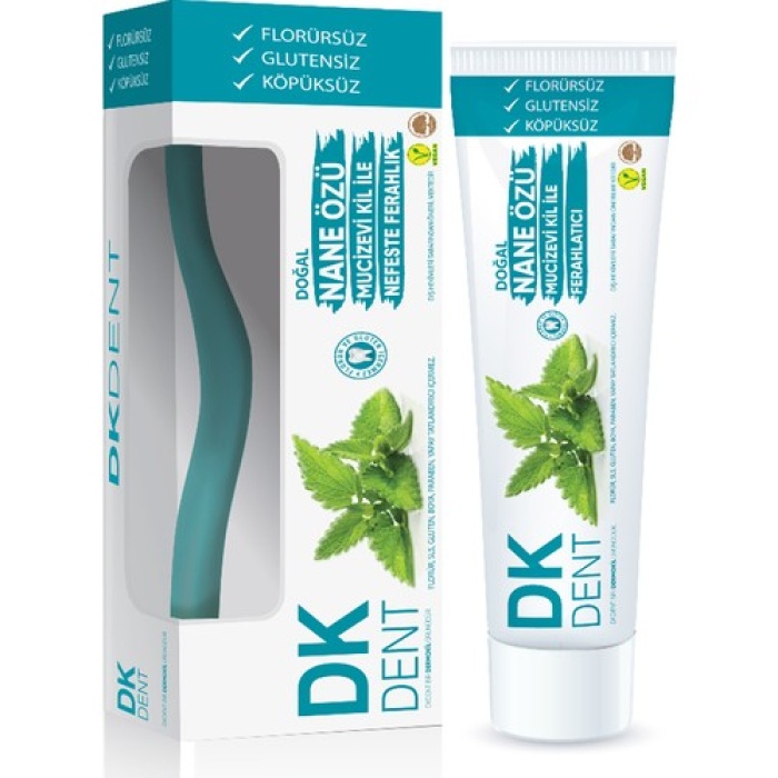 Dermokil Dk Dent Nane Özlü Diş Macunu 75 ml + Diş Fırçası HEDİY