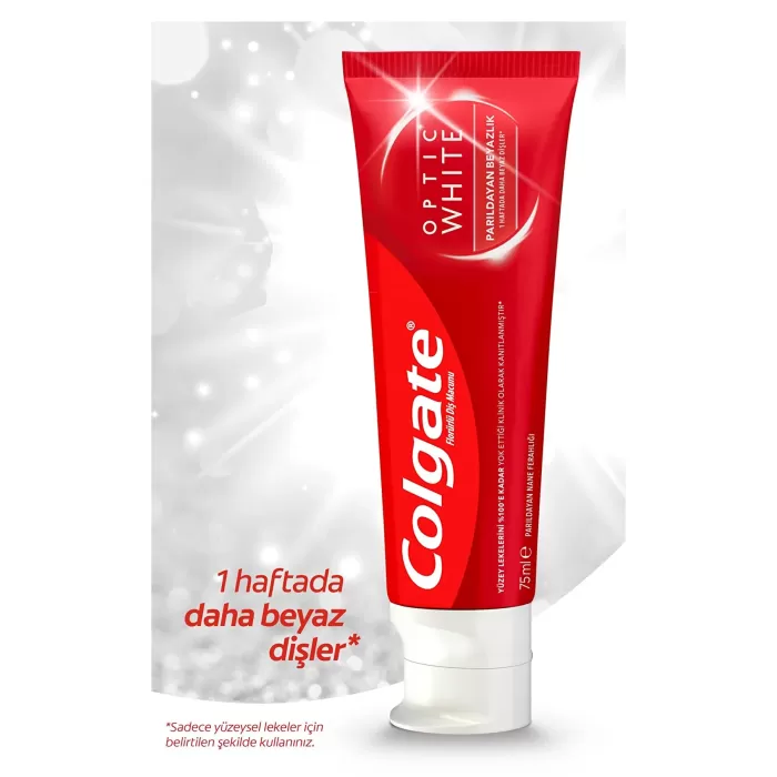 Colgate Optic White Parıldayan Beyazlık Diş Macunu 75 ml