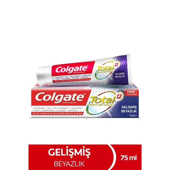 Colgate Total Gelişmiş Beyazlık Diş Macunu 75 ml