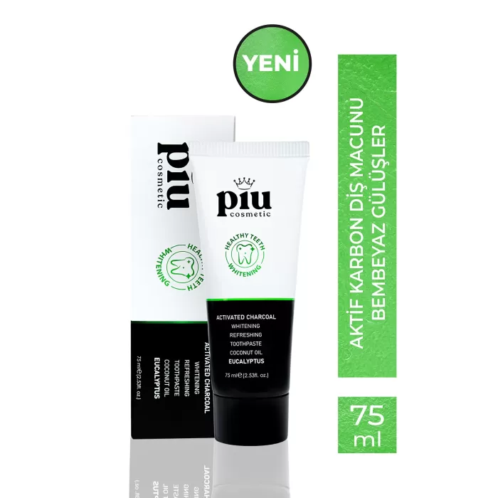 Piu Cosmetic Aktif Karbon Diş Macunu 75 ml