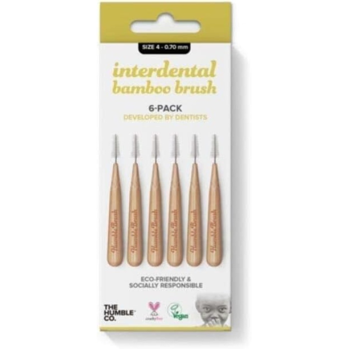 The Humble Co Interdental Bamboo Brush 4 -Pack 0 - 0.70 mm