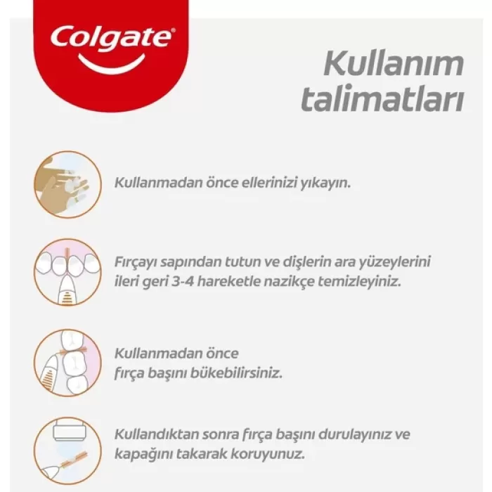 Colgate 4 mm Arayüz Fırçası 4 Adet