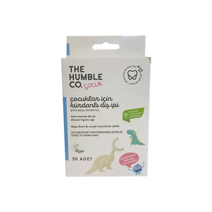 The Humble Co Çocuklar İçin Kürdanlı Diş İpi 50 Adet