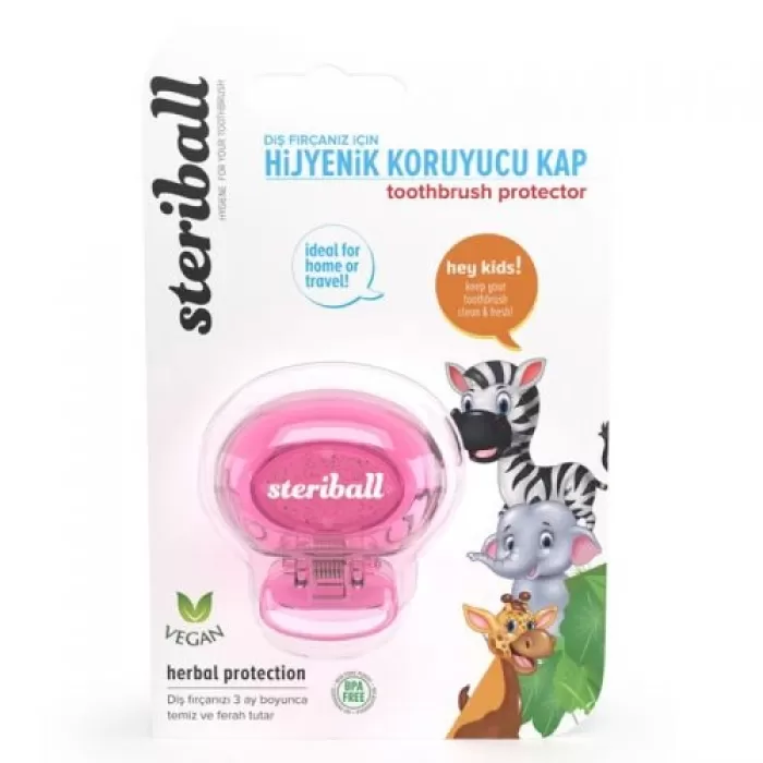 Steriball Hijyenik Diş Fırçası Koruma Kabı - Zebra