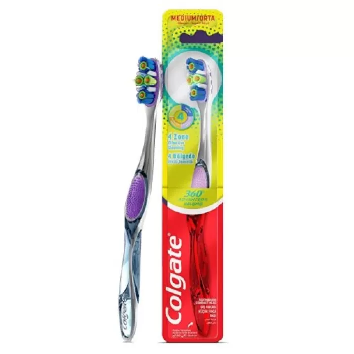 Colgate 360 Advanced 4lü Koruma Orta Diş Fırçası