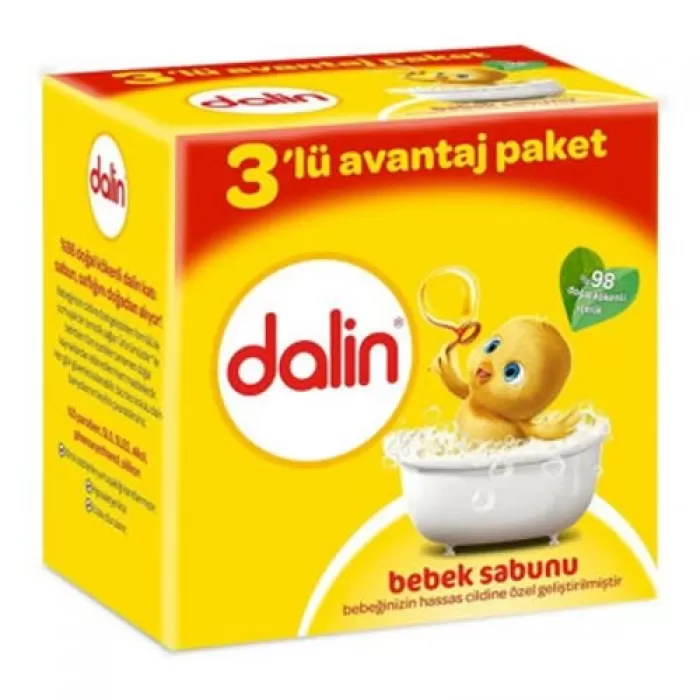 Dalin Hassas Ciltler İçin Bebek Sabunu 3 Paket