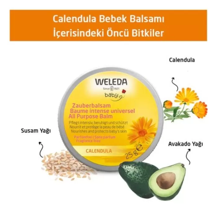 Weleda Calendula Bebek Balsamı 25 gr