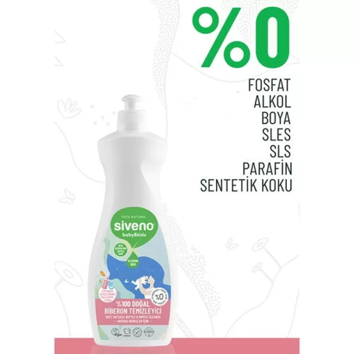 Siveno Baby Doğal Emzik ve Biberon Temizleyici 500 ml