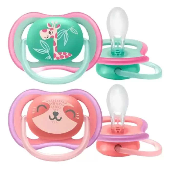 Avent Ultra Air Emzik 18+ Ay 2li Silikon - Pembe