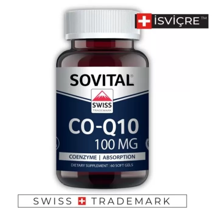 Sovital CO - Q10 100 mg Takviye Edici Gıda 60 Yumuşak Kapsül