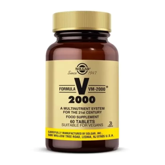 Solgar Formula VM-2000 Multivitamin ve Mineral 60 Tablet