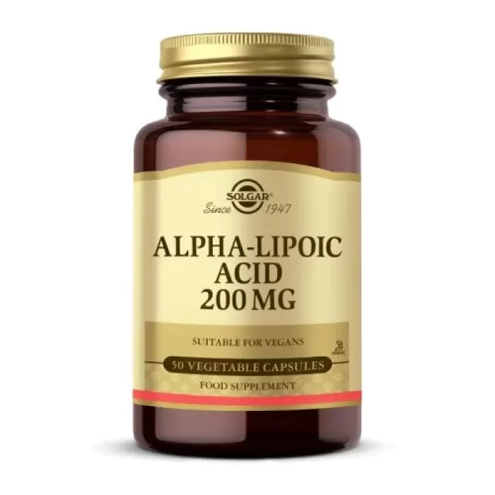 Solgar Alpha Lipoic Acid 200 mg 50 Kapsül