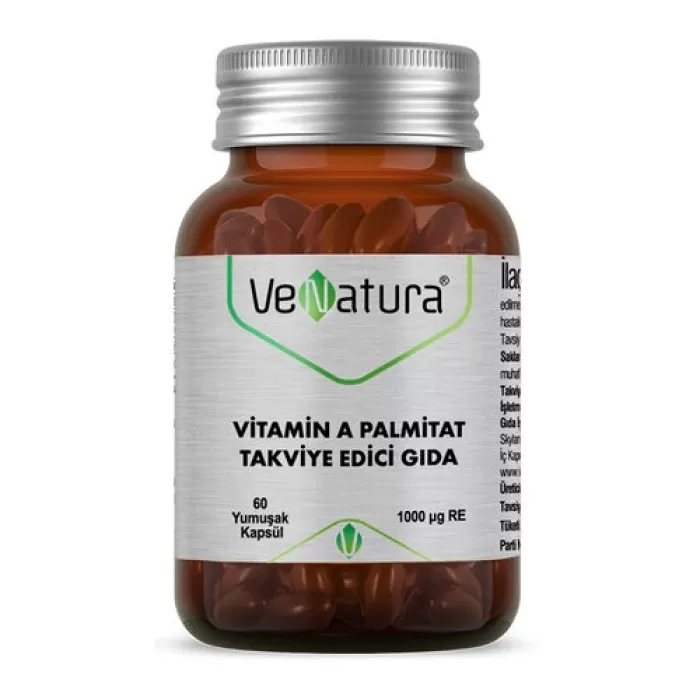 VeNatura Vitamin A Palmitat Takviye Edici Gıda 60 Yumuşak Kapsül