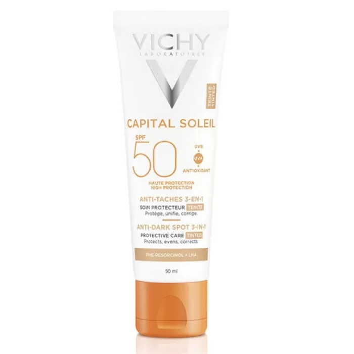 Vichy Capital Soleil Spf 50+ Anti Dark Spots Leke Karşıtı Renkli Güneş Kremi 50 ml