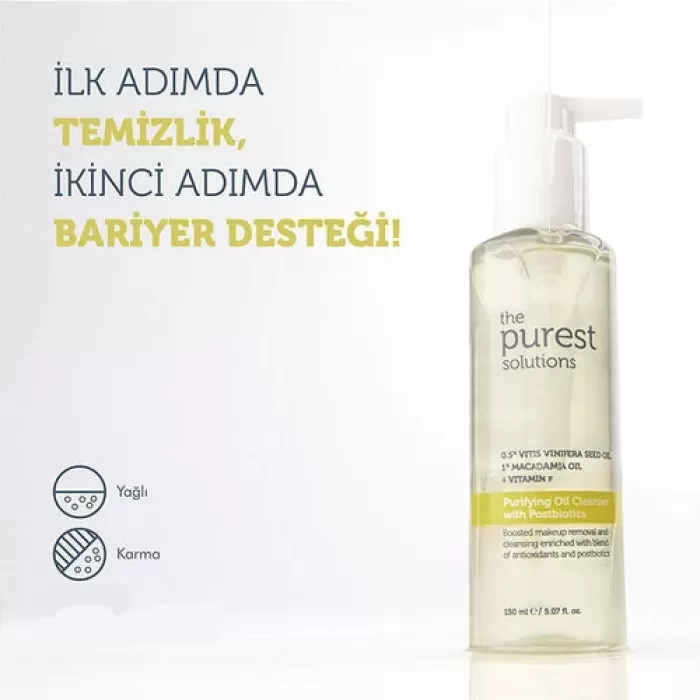 The Purest Solutions Postbiyotik İçerikli Arındırıcı Temizleme Yağı 150 ml