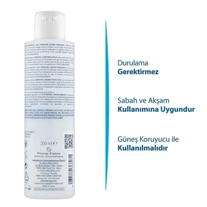 Ducray Keracnyl Arındırıcı Losyon 200 ml