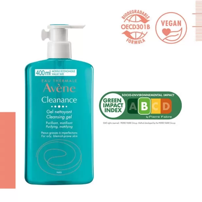 Avene Cleanance Yüz ve Vücut Temizleme Jeli 400 ml