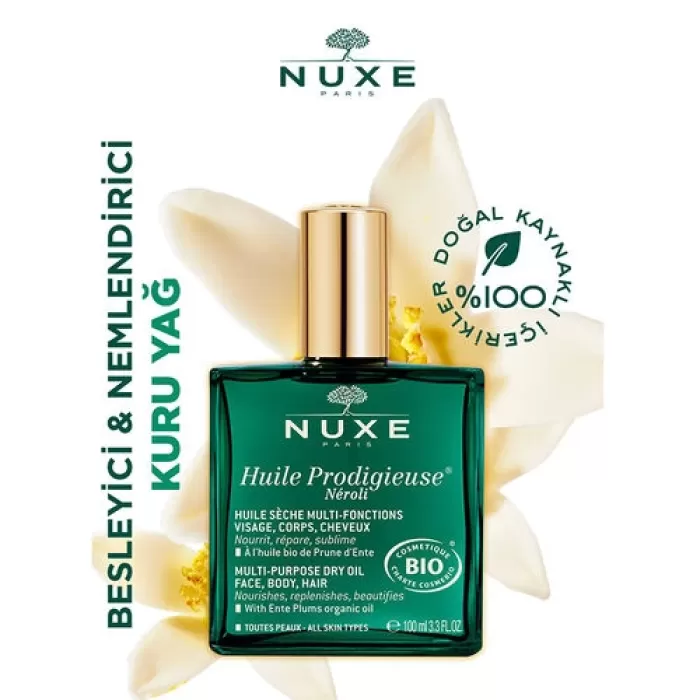 NUXE Huile Prodigieuse Neroli Çok Amaçlı Kuru Yağ 100 ml