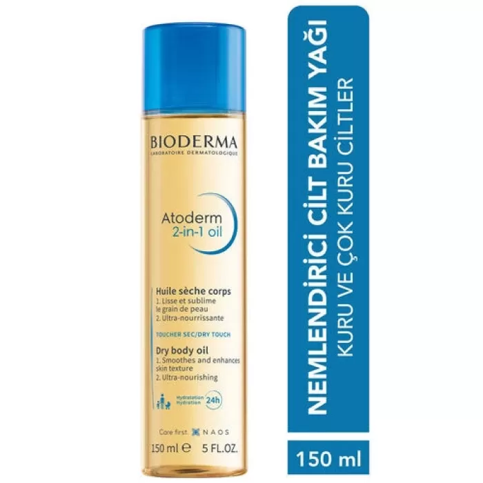 Bioderma Atoderm 2 in 1 Body Oil Çatlak Karşıtı Cilt Bakım Yağı 150 ml