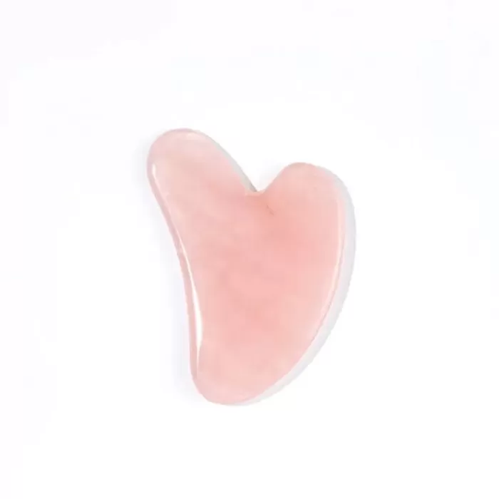 Pelcare Rose Quartz Heart Gua Sha