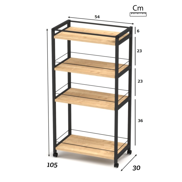 4 Raflı Metal Düzenleyici Tekerlekli Kiler Tekerlekli Banyo Rafı Metal Organizer Çok Amaçlı Raf