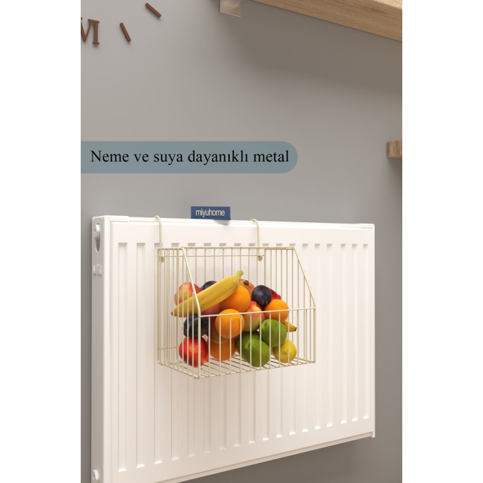 Asılabilir Meyve Sebze Sepeti Metal Sebzelik Asılabilir Düzenleyici Mutfak Düzenleyici Organizer