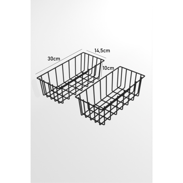 2li Dikdörtgen Lüks Sepet Mutfak Düzenleyici Banyo Organizer Tel Sepet Metal Organizer Meyve Sepeti