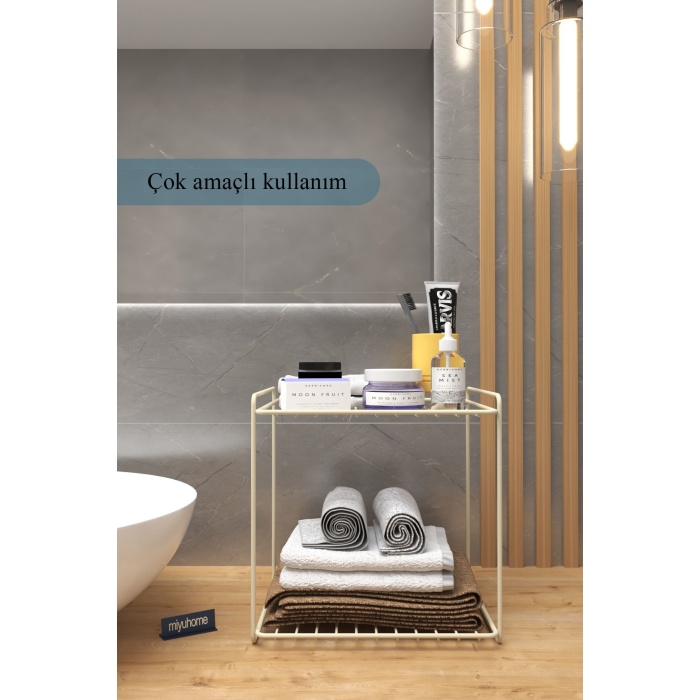 2 Raflı Mutfak Rafı Tabak Rafı Banyo Rafı Mutfak düzenleyici Banyo Düzenleyici Organizer