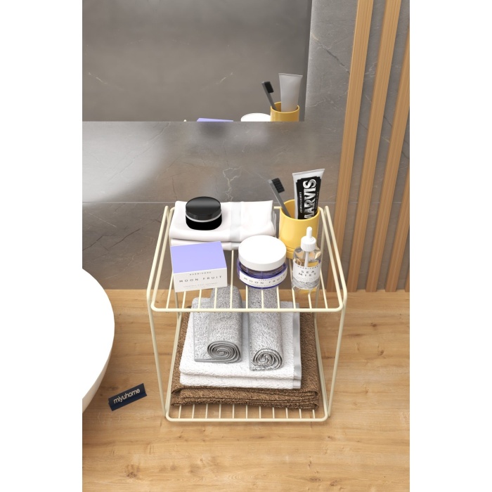 2 Raflı Mutfak Rafı Tabak Rafı Banyo Rafı Mutfak düzenleyici Banyo Düzenleyici Organizer
