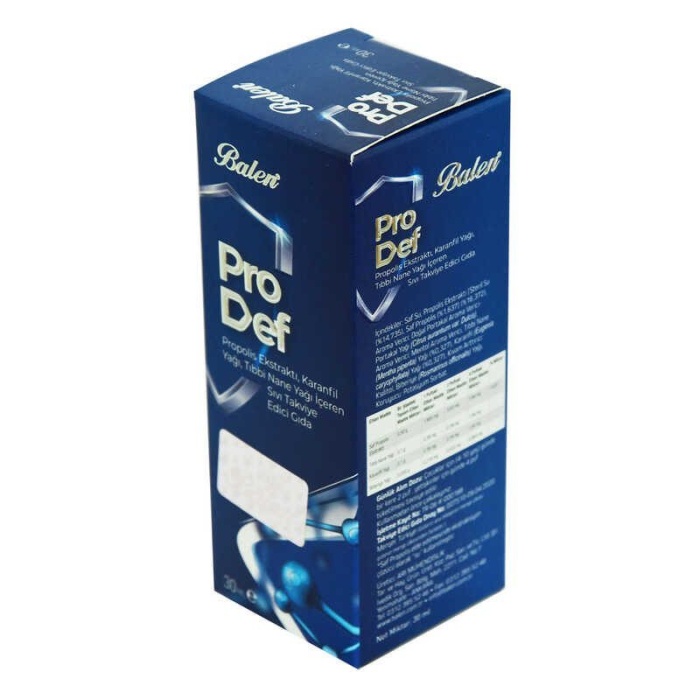 Prodef Propolis Ekstraktı Karanfil ve Nane Yağlı Takviye Edici Gıda 30 ML