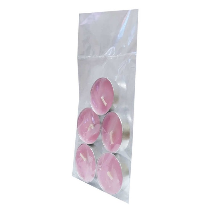 Tea Lights Pembe Mum 5 li 1 Paket