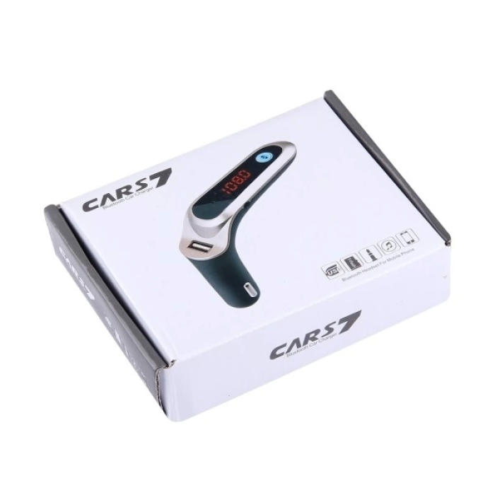 Cars7 Bluetooth Hafıza Kart Girişli 4.0 Araç Kiti Çakmaklık Mp3 Fm Transmitter