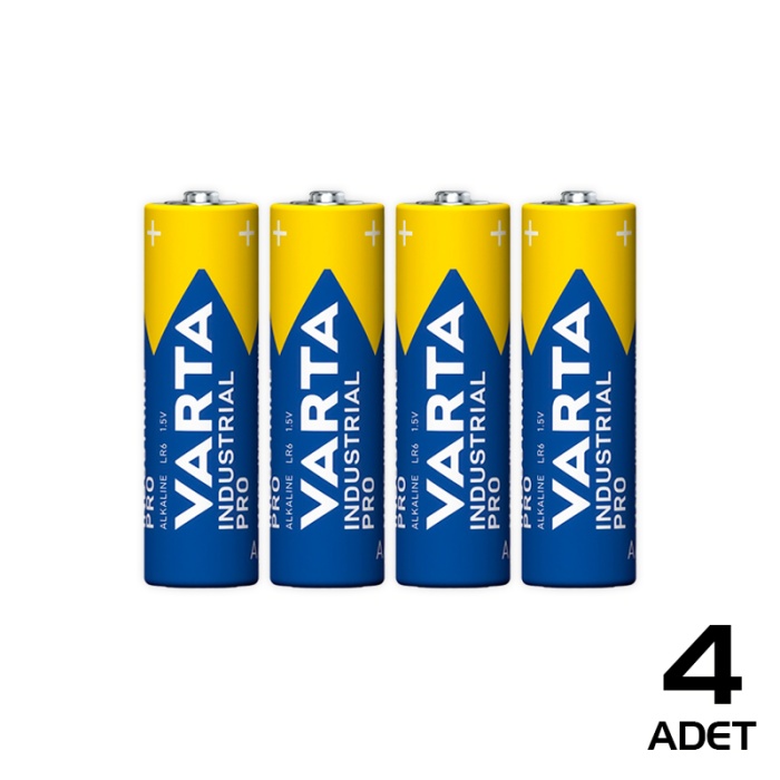 Varta Endüstriyel Pro Alkaline AA Kalem Pil 4lü Paket