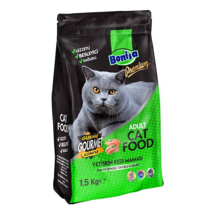 Bonisa Gurme Premium Yetişkin Kedi Maması 1.5 Kg